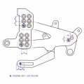 CNC Racing RPS Adjustable Rearset for the Ducati Panigale V4 / S / Speciale / R - Aluminum Heel Guards